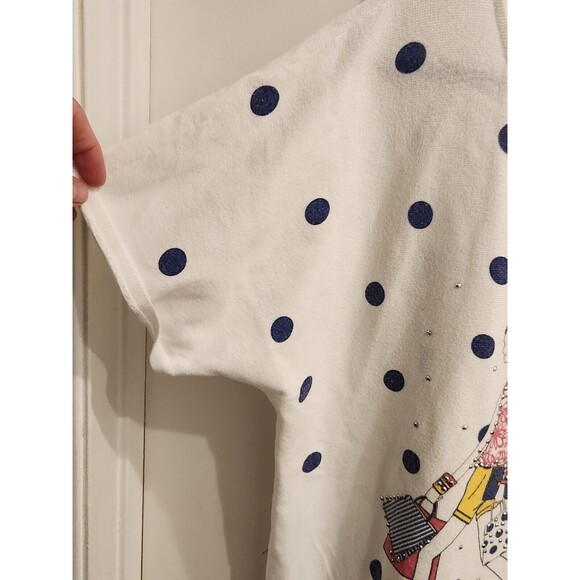 Mesh+lace Women's‎ XL 3 Ladies Studfed Design Short Sleeve Knit/Polyester Top - Picture 5 of 8